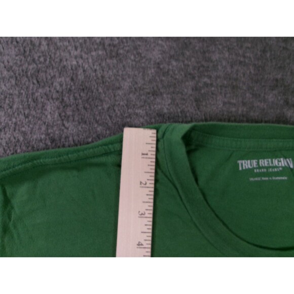 True Religion Shirt Mens 2XL Green World Tour 2002 Buddha Guitar Graphic Reprint - Picture 4 of 11